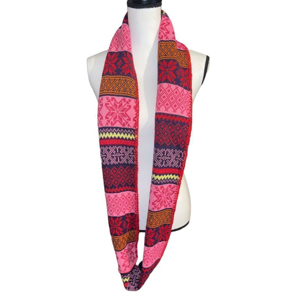 Colorful Holiday Infinity Scarf - Picture 5 of 5